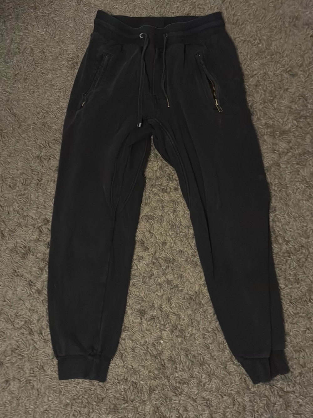 Ksubi Black Zip Pocket Jogger Sweatpants